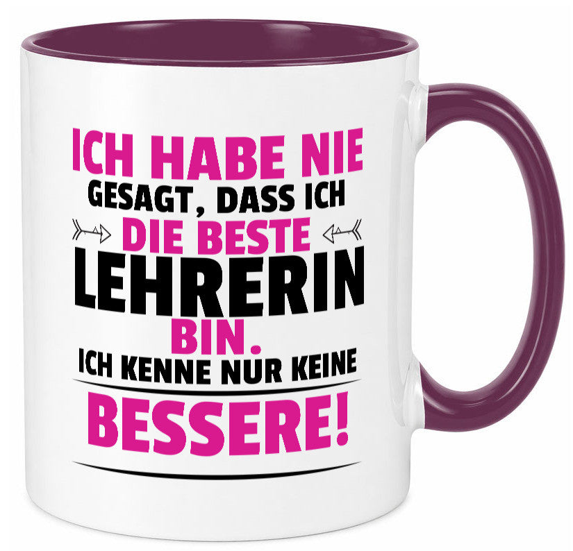 Die Beste Lehrerin | Schule Beruf Schüler Geschenk Arbeit Kollegen Büro