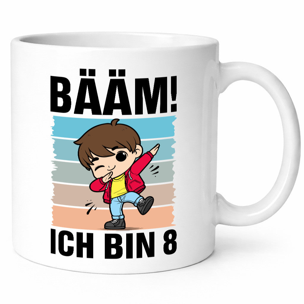 8. Geburtstag | Ich bin 8 Jahre Bäääm Dabbing Kind lustig Geschenkidee Geschenk Tasse