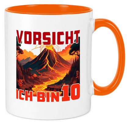 10. Geburtstag | 10 Jahre Vulkanausbruch Vulkan Humor Geschenkidee Tasse