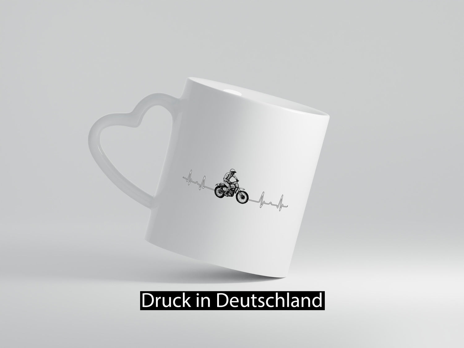 Motocross Herzschlag | Dirt Bike Biker Cross Rennen Humor Geschenkidee Tasse