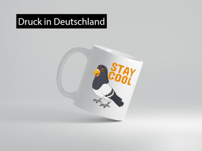 Stay Cool | coole Taube Motiv Tasse Jugendliche Humor Geschenkidee