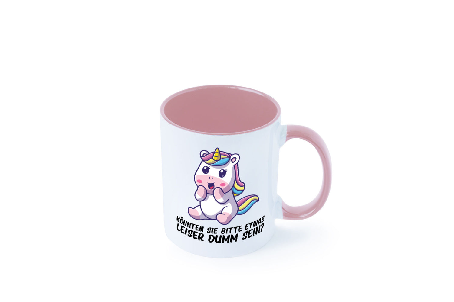 Bitte etwas leiser dumm sein | Dummheit süßes Einhorn Geschenk Humor