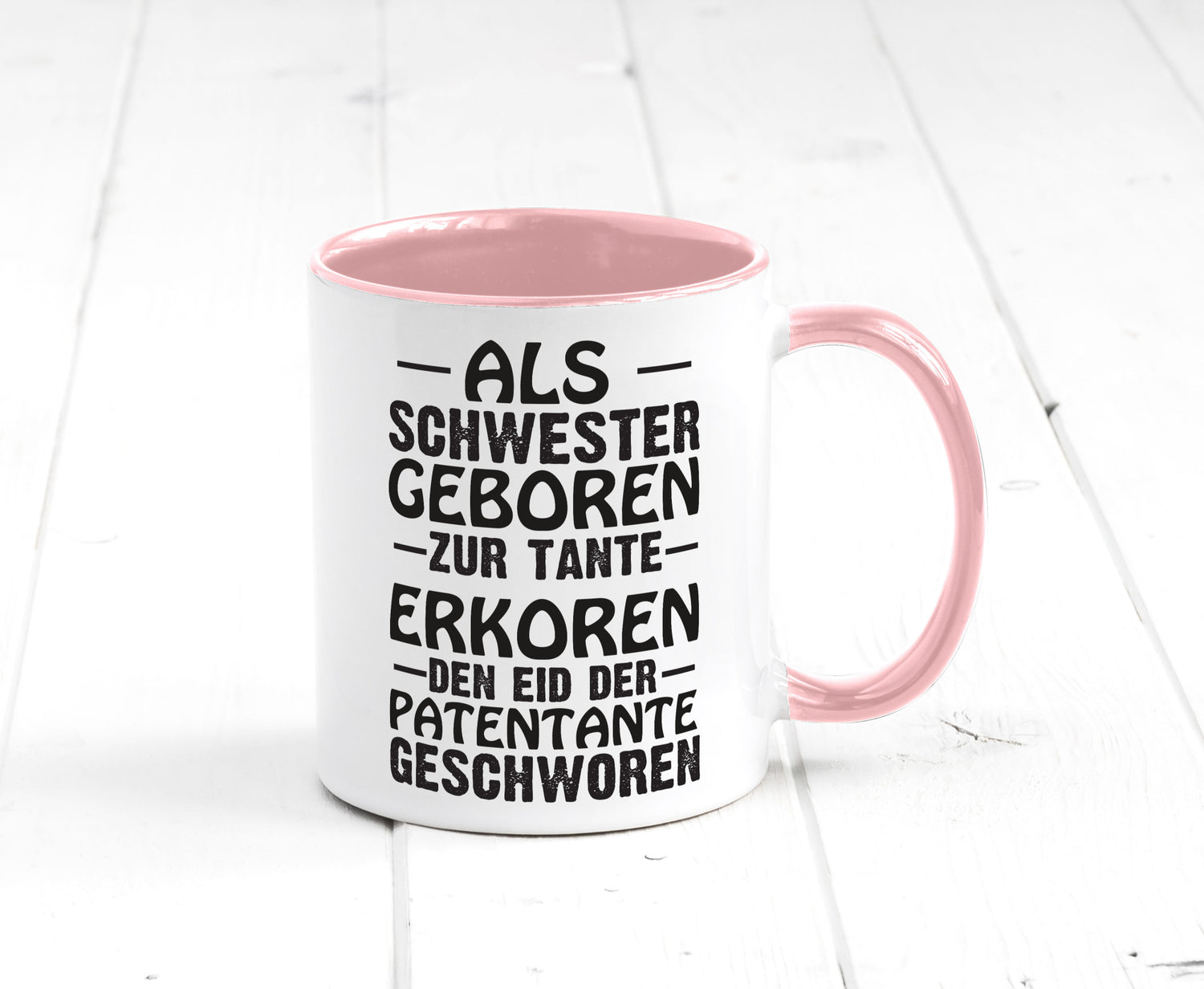 Eid der Patentante | Tante Tasse Schwester Humor lustig Geschenkidee Geschenk
