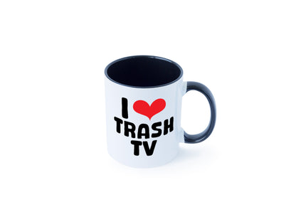 I love Trash TV | v2 lustig Humor Geschenkidee Geschenk Tasse