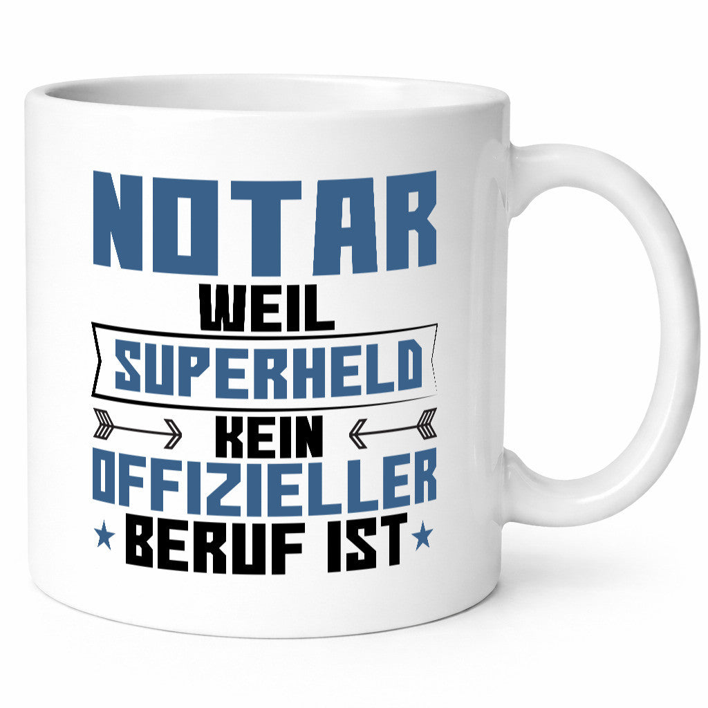 Superheld Notar | Jurist lustiger Spruch Geschenk Humor Geschenkidee Tasse