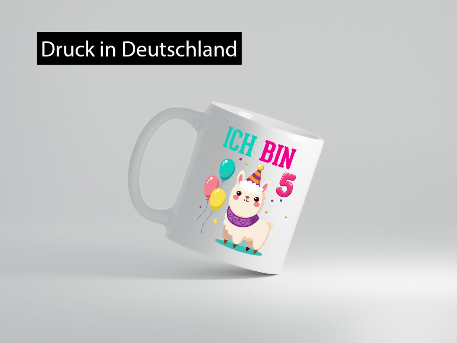 5. Geburtstag | 5 Jahre Lama Alpaka lustig Geschenkidee Geschenk Tasse