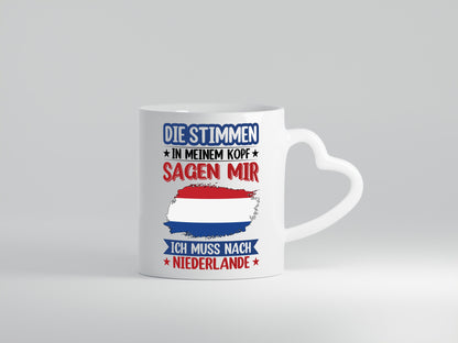 Niederlande | Urlaub Stimmen in meinem Kopf Traumland lustiger Spruch Geschenk