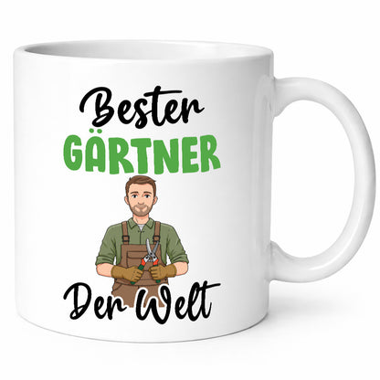 Bester Gärtner | Gartenbau v2 Geschenk Humor Geschenkidee lustiger Spruch Tasse