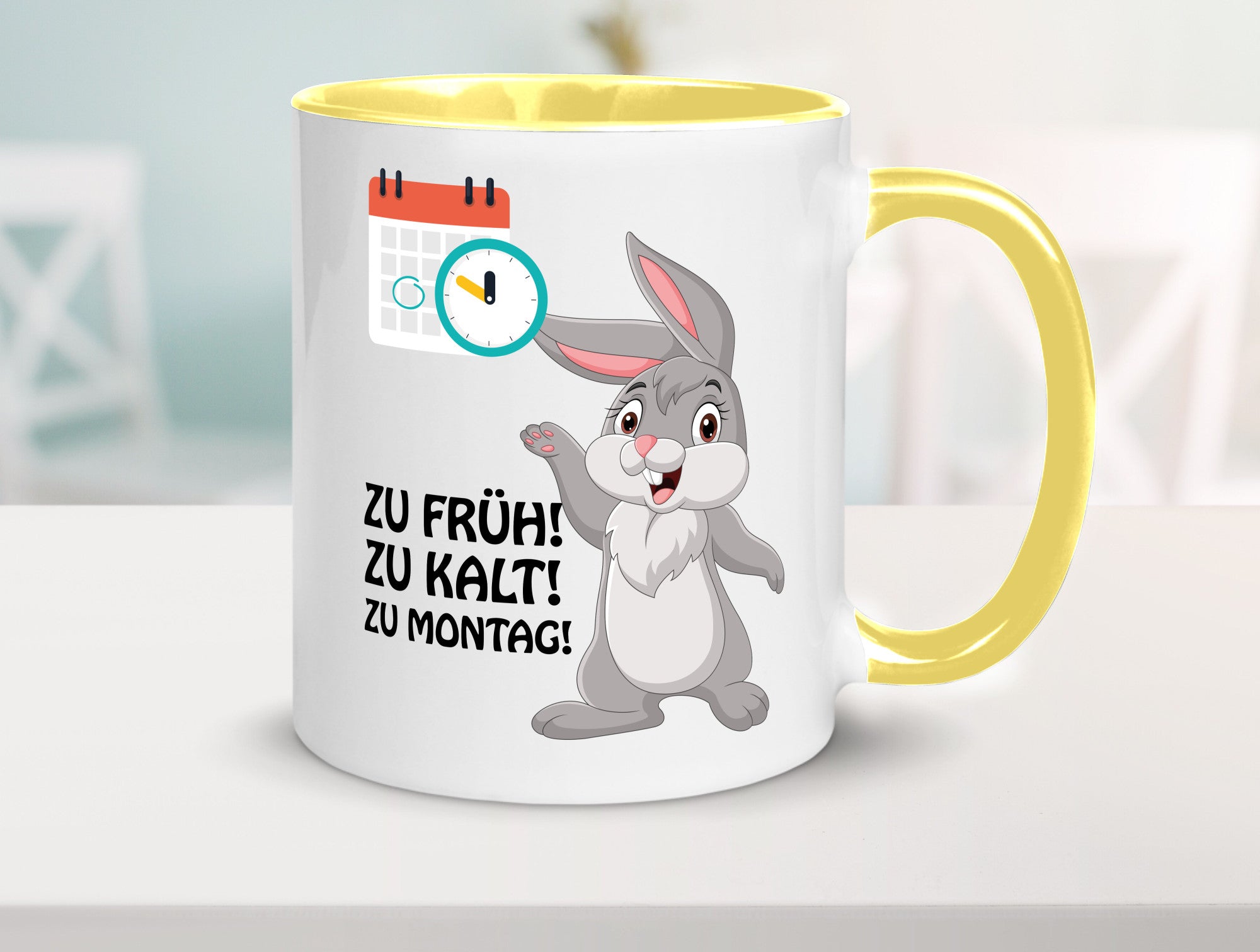 Kalter Montag Geschenkidee Humor Tasse