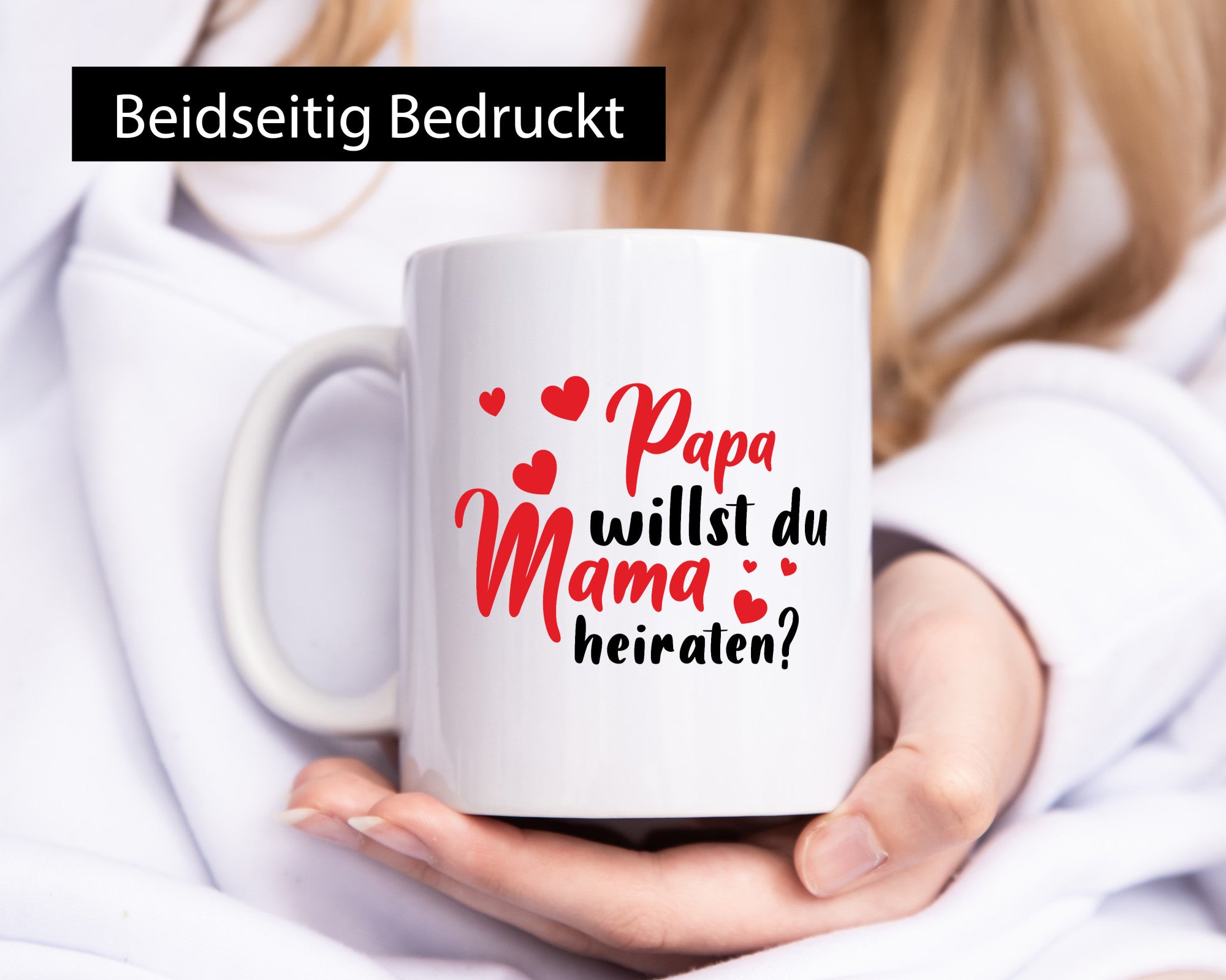 Papa, Mama, heiraten | Herzen Geschenk Familie Geschenkidee lustiger Spruch