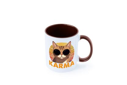Vintage Katze | Karna Coole lustiger Spruch Geschenk Tierliebhaber Humor Tasse