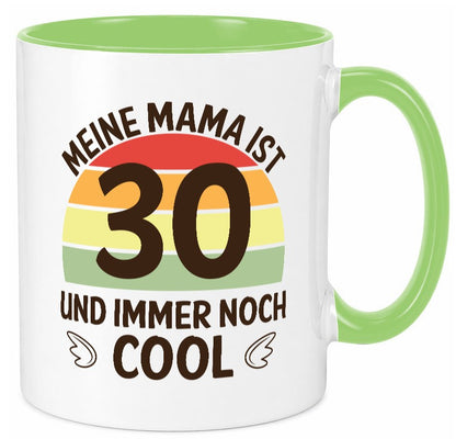 Mama 30, noch cool | Flügel lustig Familie Geschenkidee Geschenk Tasse