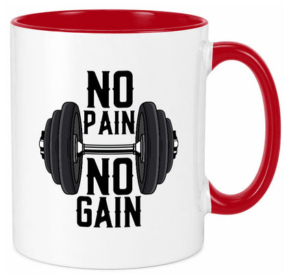 No Pain Gain | Training Motivation Fitness Pumpen lustig Humor Geschenkidee