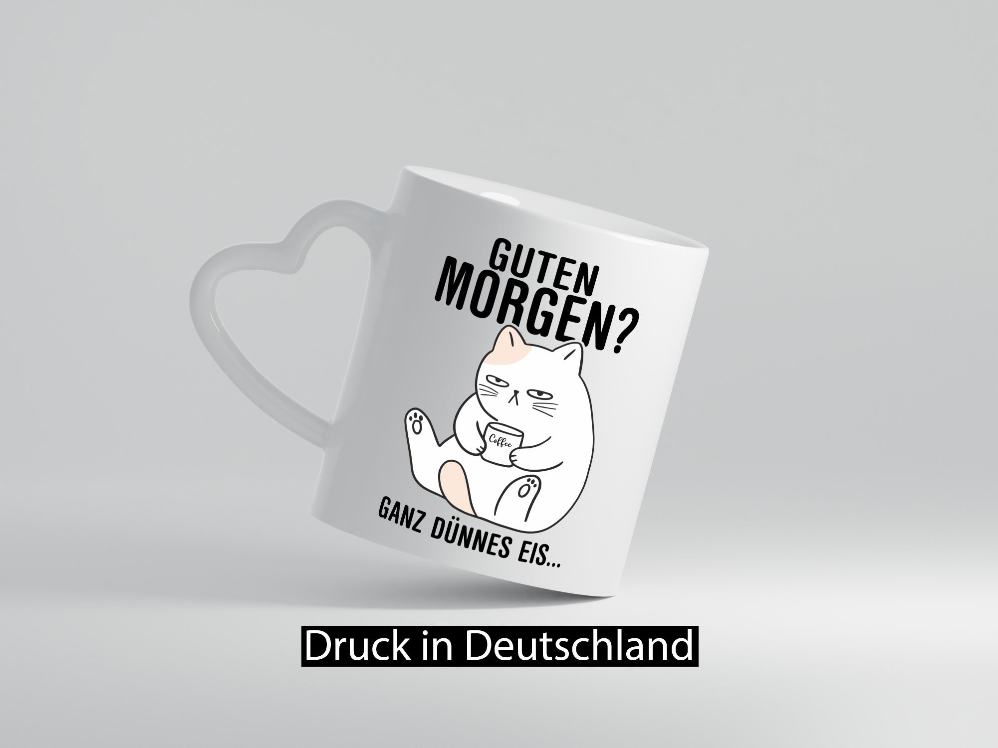 Guten Morgen? | Morgenmuffel Katze Freunde Familie Humor Geschenkidee Tasse