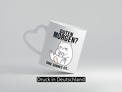 Guten Morgen? | Morgenmuffel Katze Freunde Familie Humor Geschenkidee Tasse