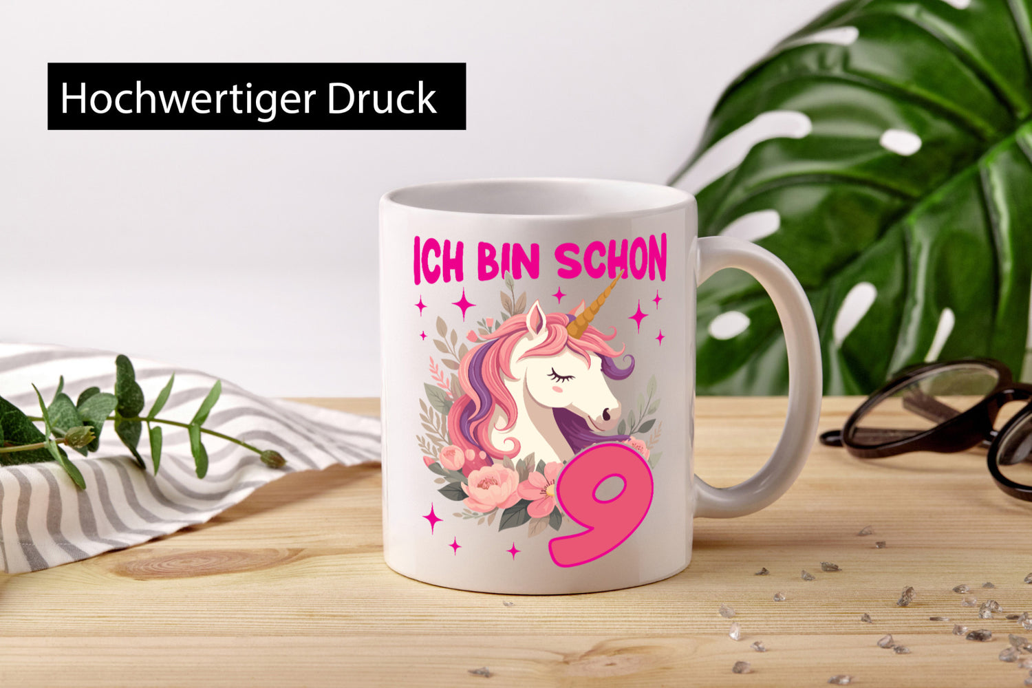 9. Geburtstag | 9 Jahre Einhorn Mädchen Geschenkidee Humor Tasse