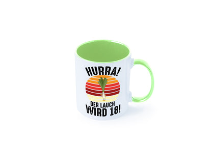 Hurra der lauch wird 18 | 18. Geburtstag Ehrentag lustiger Spruch Geschenk