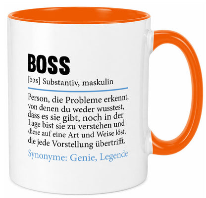 Boss | Chef Führungskraft Vorgesetzter Geschenk Arbeit Kollegen Büro lustiger Tasse