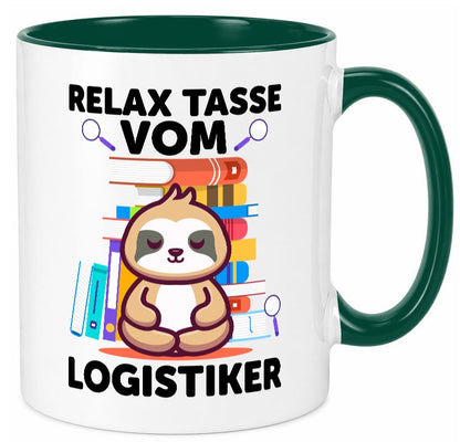 Relax Tasse: Logistiker | Beruf Logistik lustig Arbeit Kollegen Büro Geschenk