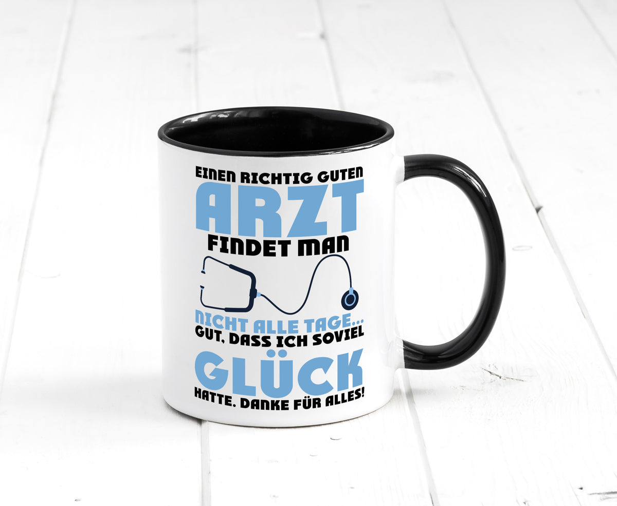 Richtig guter Arzt | Dankeschön Doktor Stethoskop Humor Geschenkidee Tasse