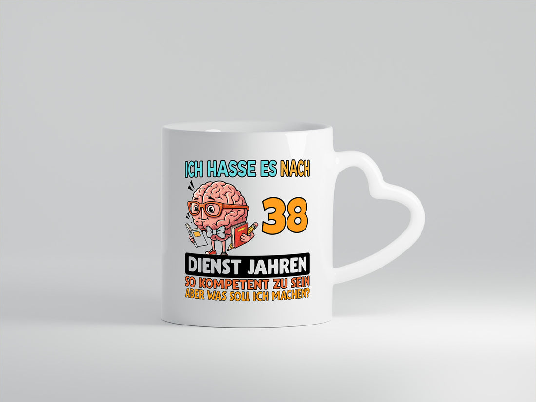 38 Dienstjahre | Arbeit Kompetent Geschenk Kollegen Büro lustiger Spruch Tasse