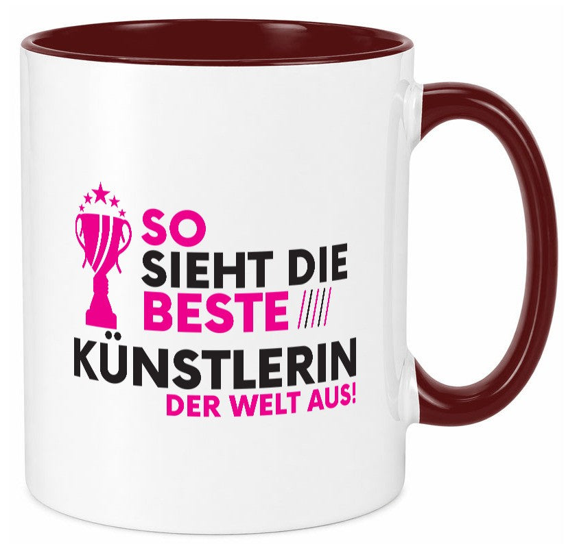 Die Weltbeste Künstlerin | lustig Kunst Humor Geschenkidee Geschenk Tasse
