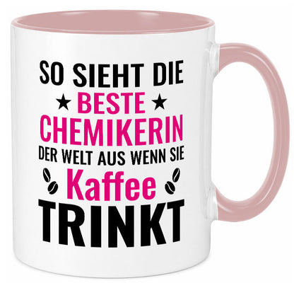 Kaffee trinkt: Chemikerin | Chemie Labor Geschenkidee Humor Tasse