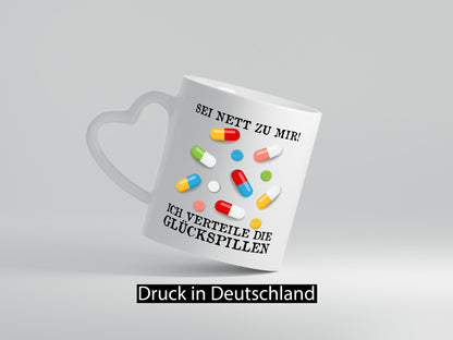 Sei nett zu mir | Pillen Medikamente Therapeut Arzt lustig Humor Geschenkidee