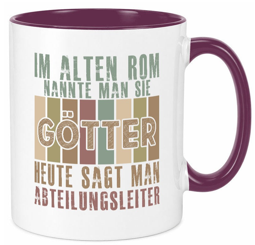 Heute sagt man: Abteilungsleiter| Führungskraft Geschenkidee Humor Tasse