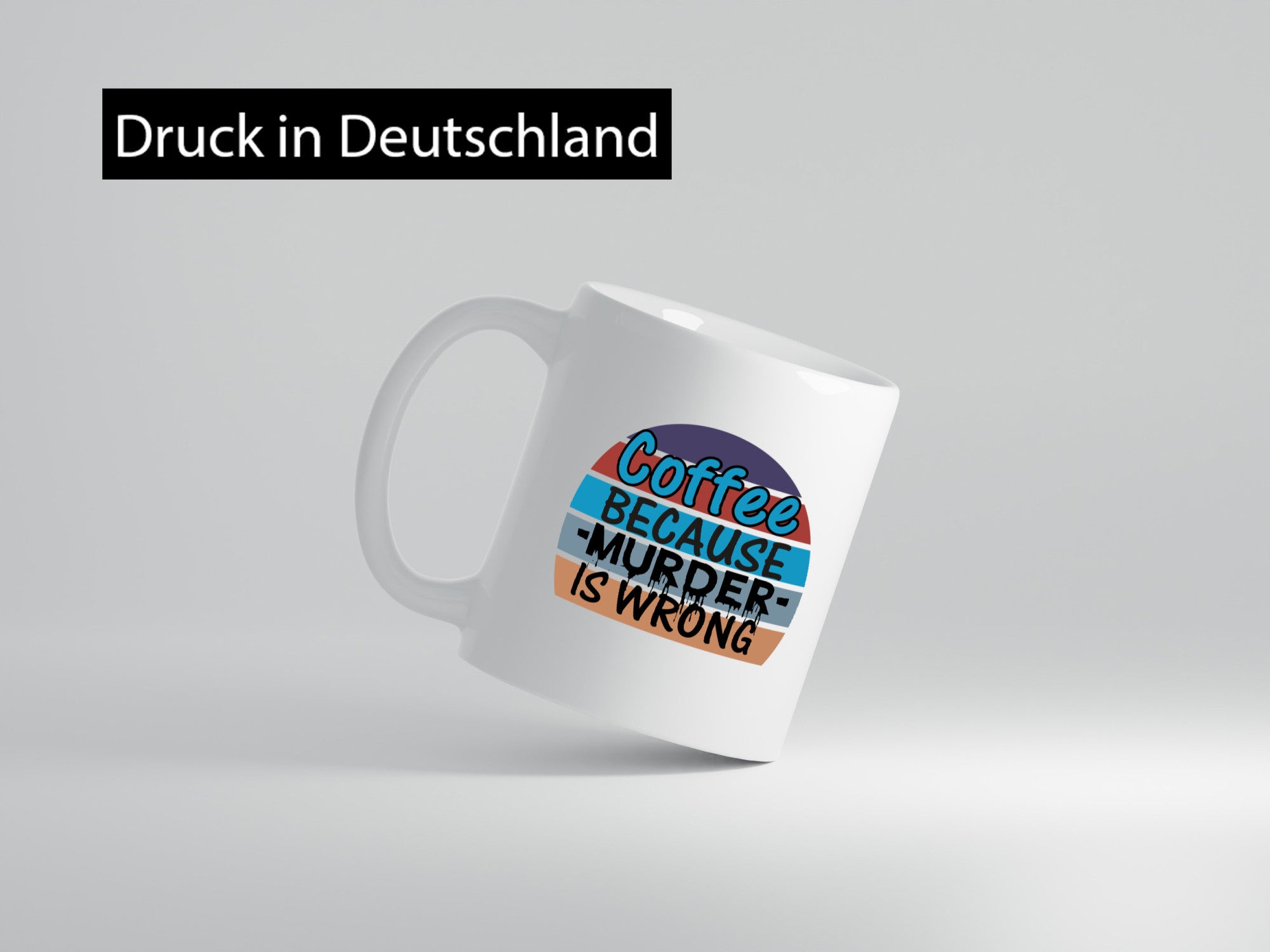 Kaffeetrinker Tasse | schwarzer Humor Büro Spruch Geschenk Arbeit Kollegen