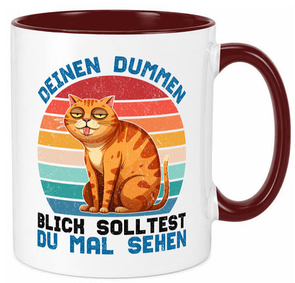 Deinen dummen Blick solltest du mal sehen | Katze Geschenkidee Tierliebhaber