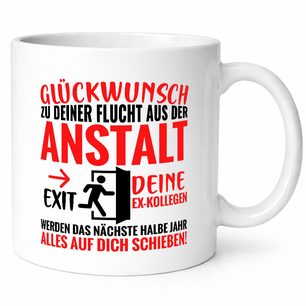 Glückwunsch zur Flucht | Abschied Arbeitskollegen Humor Arbeit Kollegen Büro