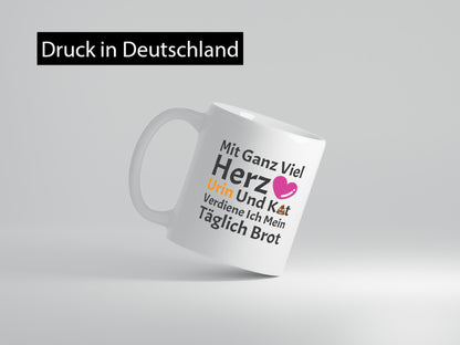 Herz, Urin, Kot, damit verdien ich mein Brot | Kothaufen lustiger Spruch