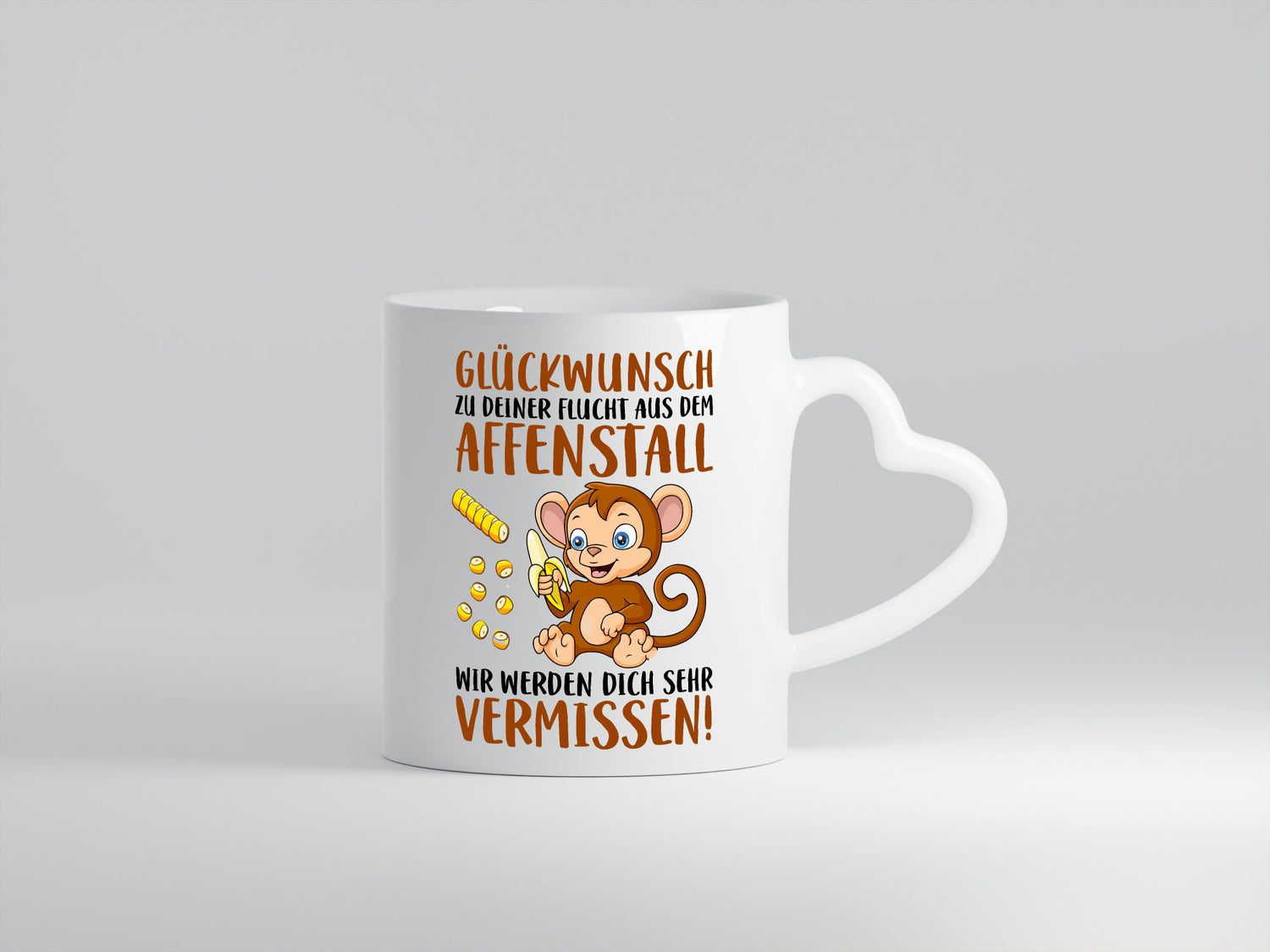 Glückwunsch zur Flucht | Affenstall Arbeitskollegen Geschenk Arbeit Kollegen