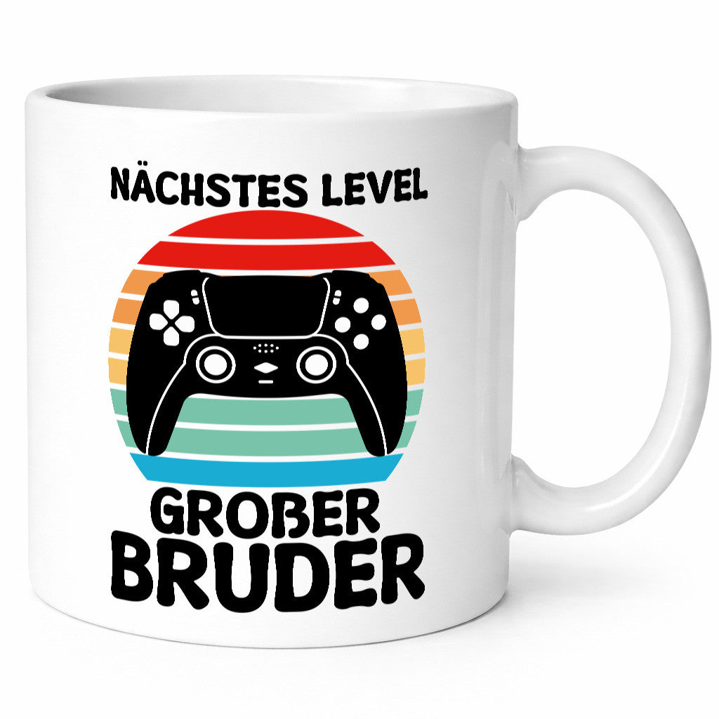 Nächstes level | Großer Bruder Game Zocken v2 Humor Geschenkidee Tasse