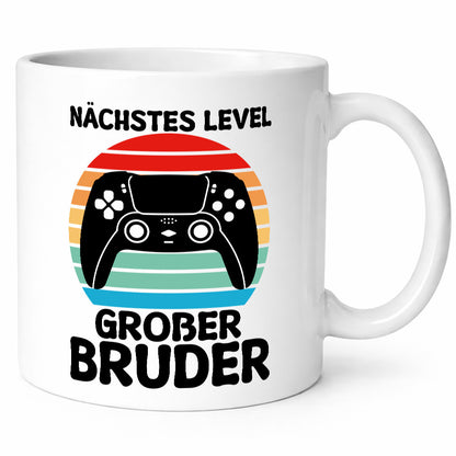 Nächstes level | Großer Bruder Game Zocken v2 Humor Geschenkidee Tasse