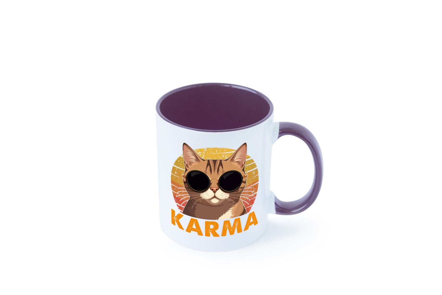 Vintage Katze | Karna Coole lustiger Spruch Geschenk Tierliebhaber Humor Tasse