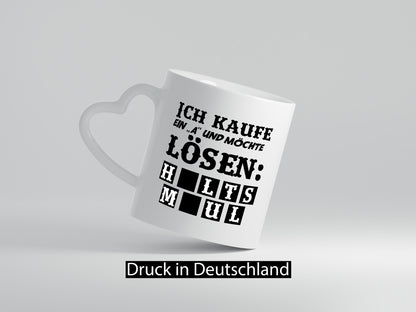 Ich kaufe ein ?A? Geschenk Humor Geschenkidee lustiger Spruch Tasse
