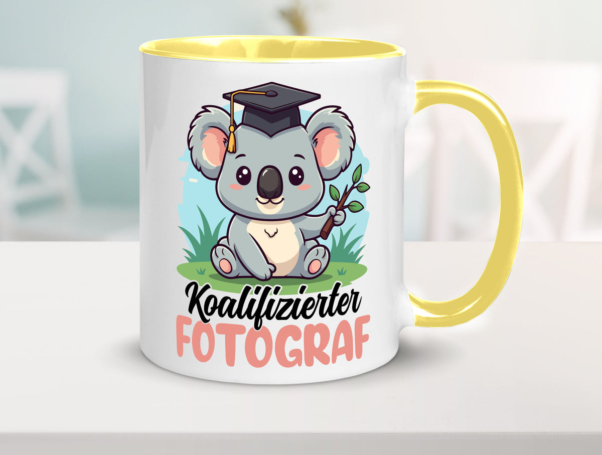 Koalifizierter Fotograf | Fotografie Kamera Geschenk Humor Geschenkidee Tasse