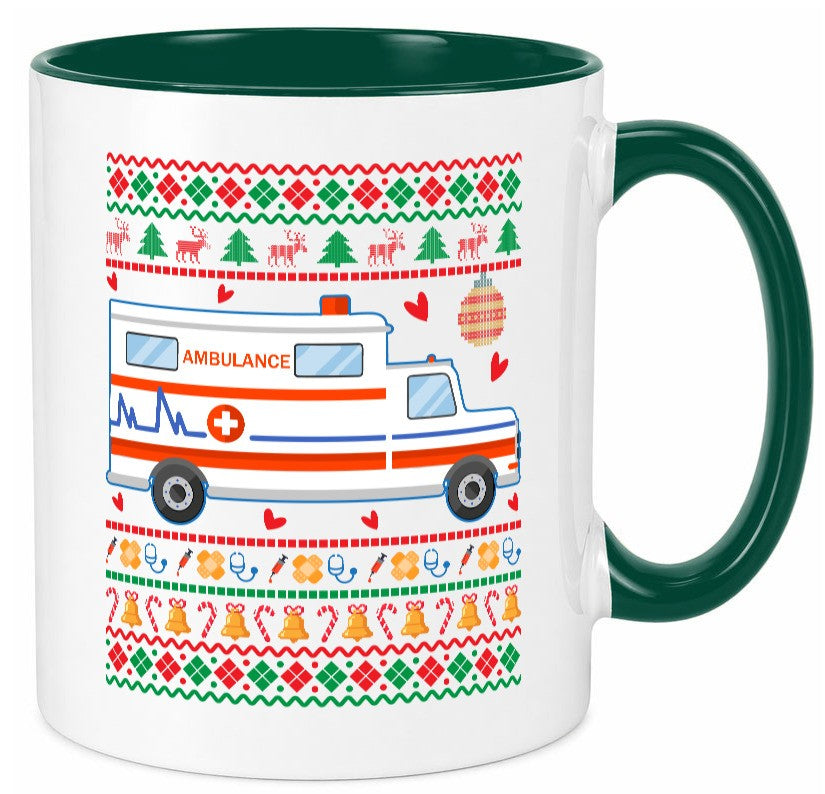Krankenwagen | Ugly Christmas Emergency lustig Humor Geschenkidee Geschenk Tasse