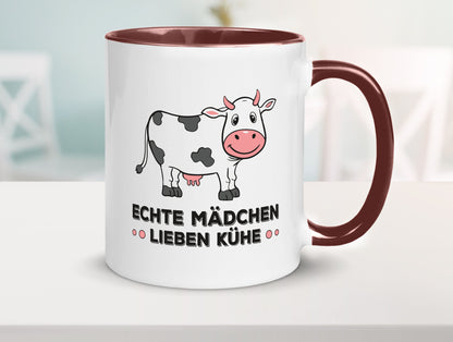 Echte mädchen lieben Kühe | Farm Farmer Bauer lustiger Spruch Geschenk Humor