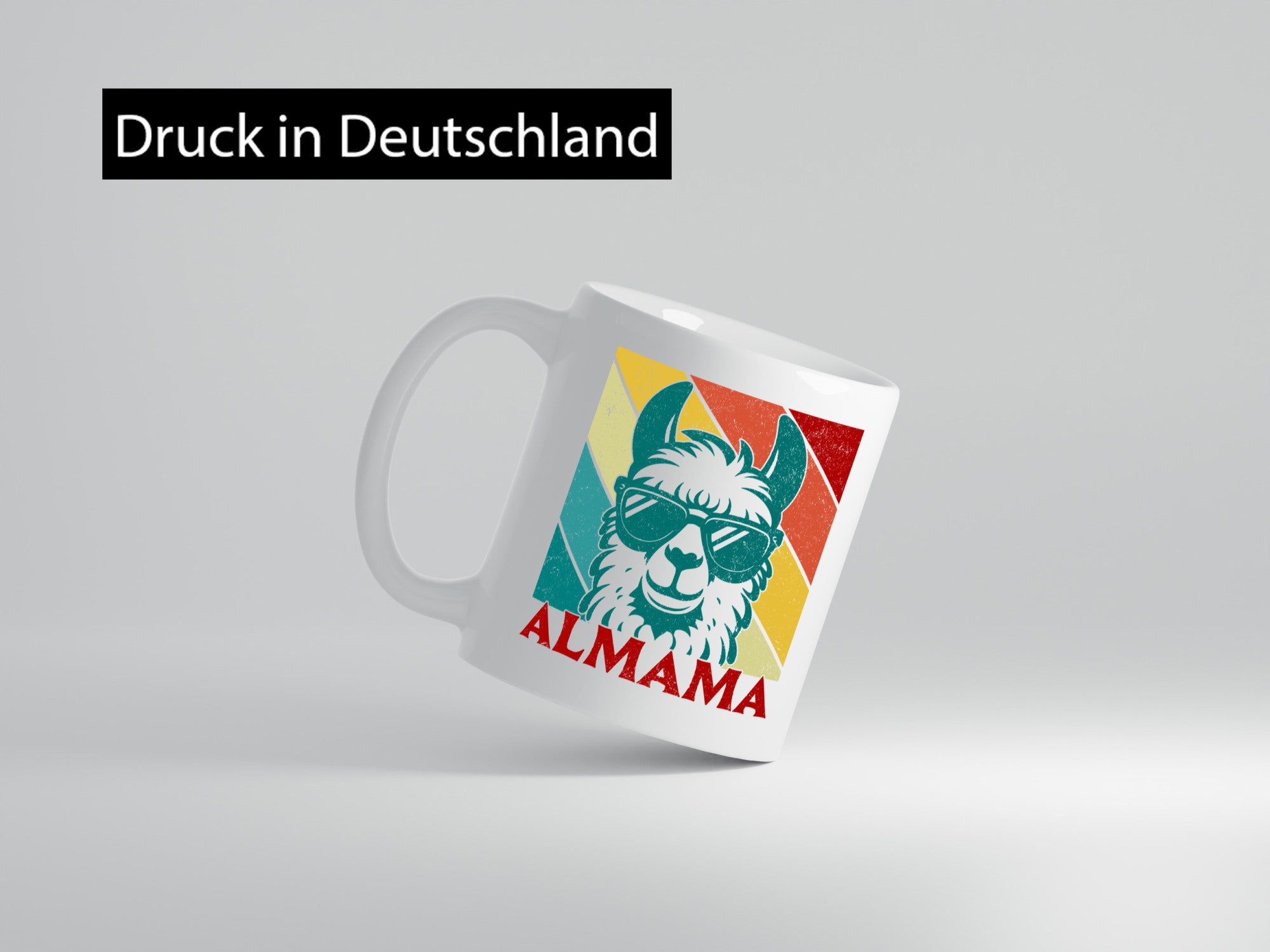 Almama | Lama Mutter Muttertag lustig Familie Geschenkidee Geschenk Tasse