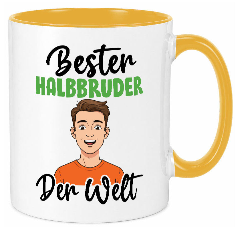 Bester Halb Bruder | Stiefvater Humor Familie Geschenkidee Tasse