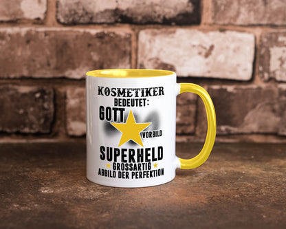 Bedeutung von Kosmetiker | Kosmetik Stylist Visagist Geschenkidee Humor Tasse
