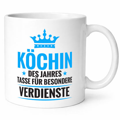 Besonderer Verdienst: Köchin | Chefköchin Chefkoch Geschenkidee Arbeit Kollegen
