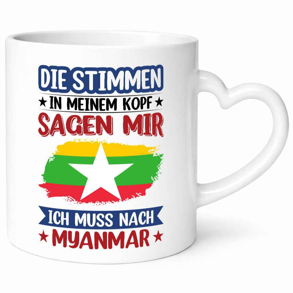 Myanmar | Urlaub Stimmen in meinem Kopf Traumland lustiger Spruch Geschenk