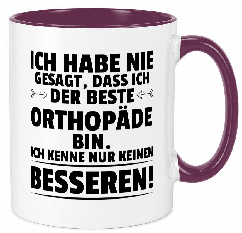 Der Beste Orthopäde | Orthopädie Humor Geschenkidee Tasse
