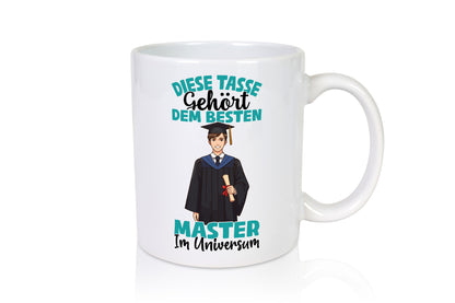 Im Universum: Master | Universität Student lustiger Spruch Geschenk Humor