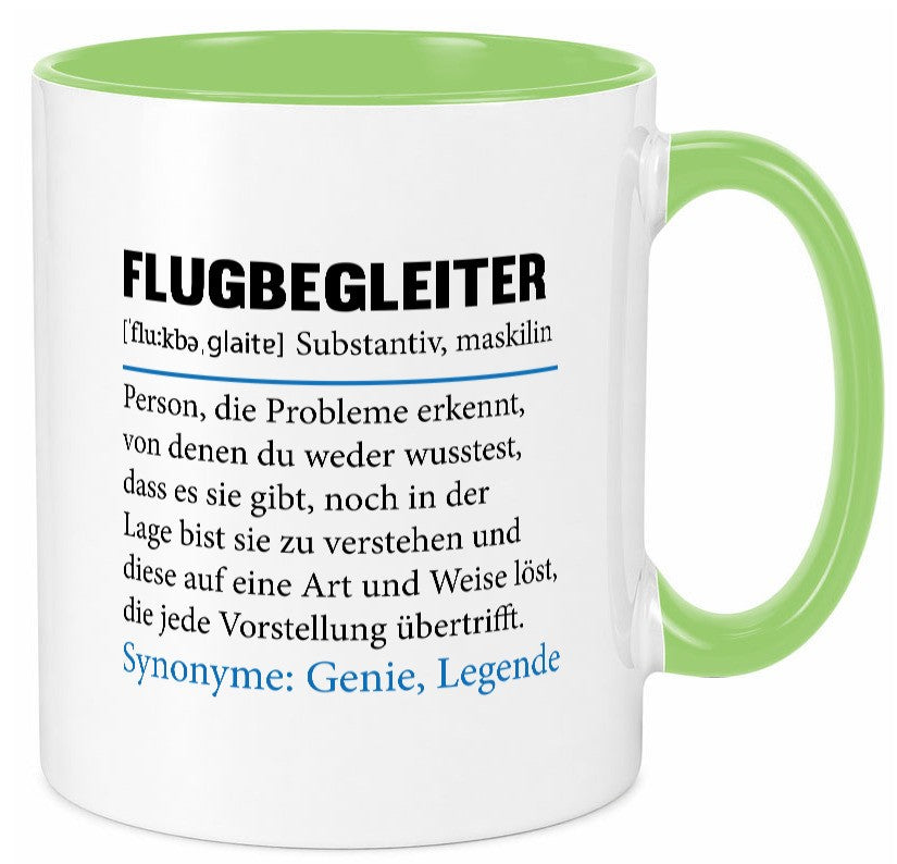 Flugbegleiter | Spruch Steward Flughafen Geschenk Humor Geschenkidee lustiger Tasse