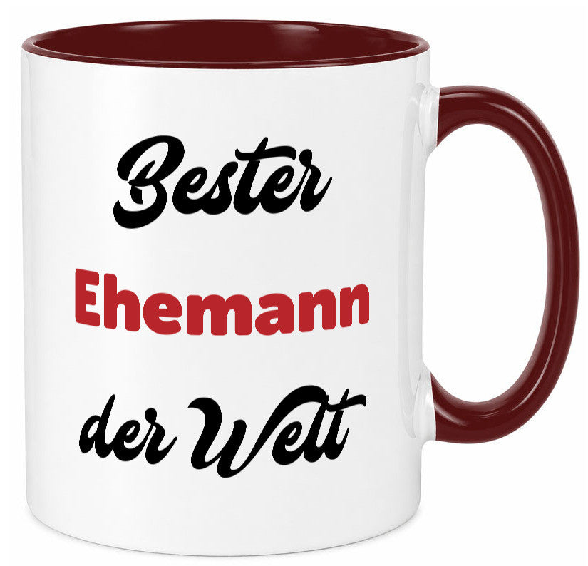 Bester Ehemann der Welt | Ehepaar Geschenkidee Humor Tasse